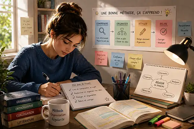 Acquérir une bonne méthode de travail en français
